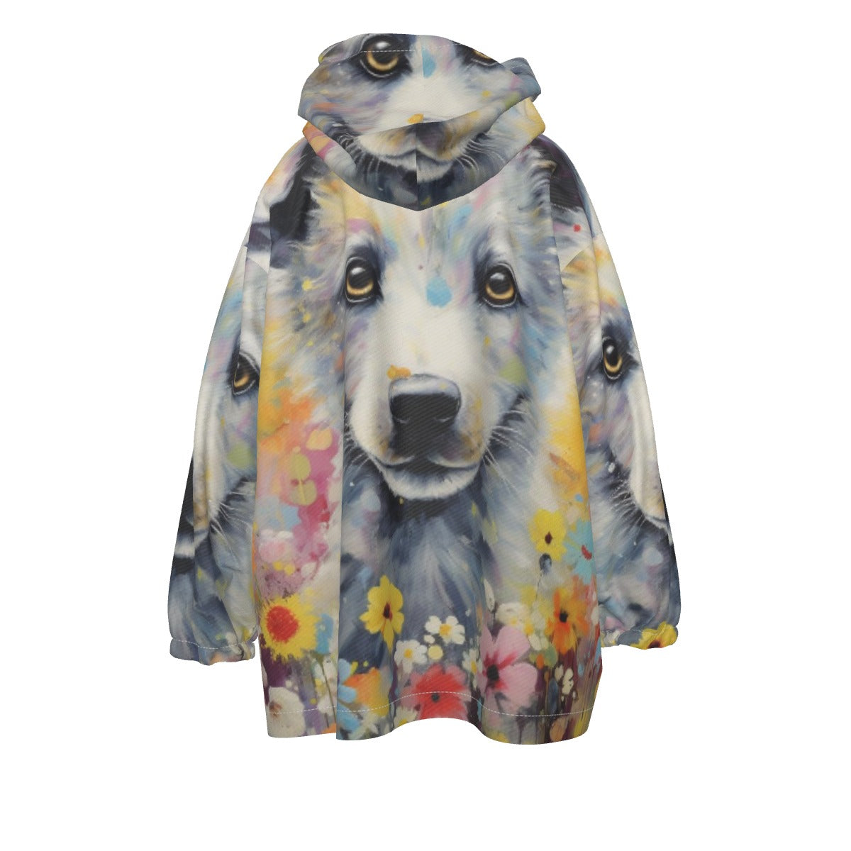 All-Over Print Kid's Sherpa Fleece Hoodie Blanket