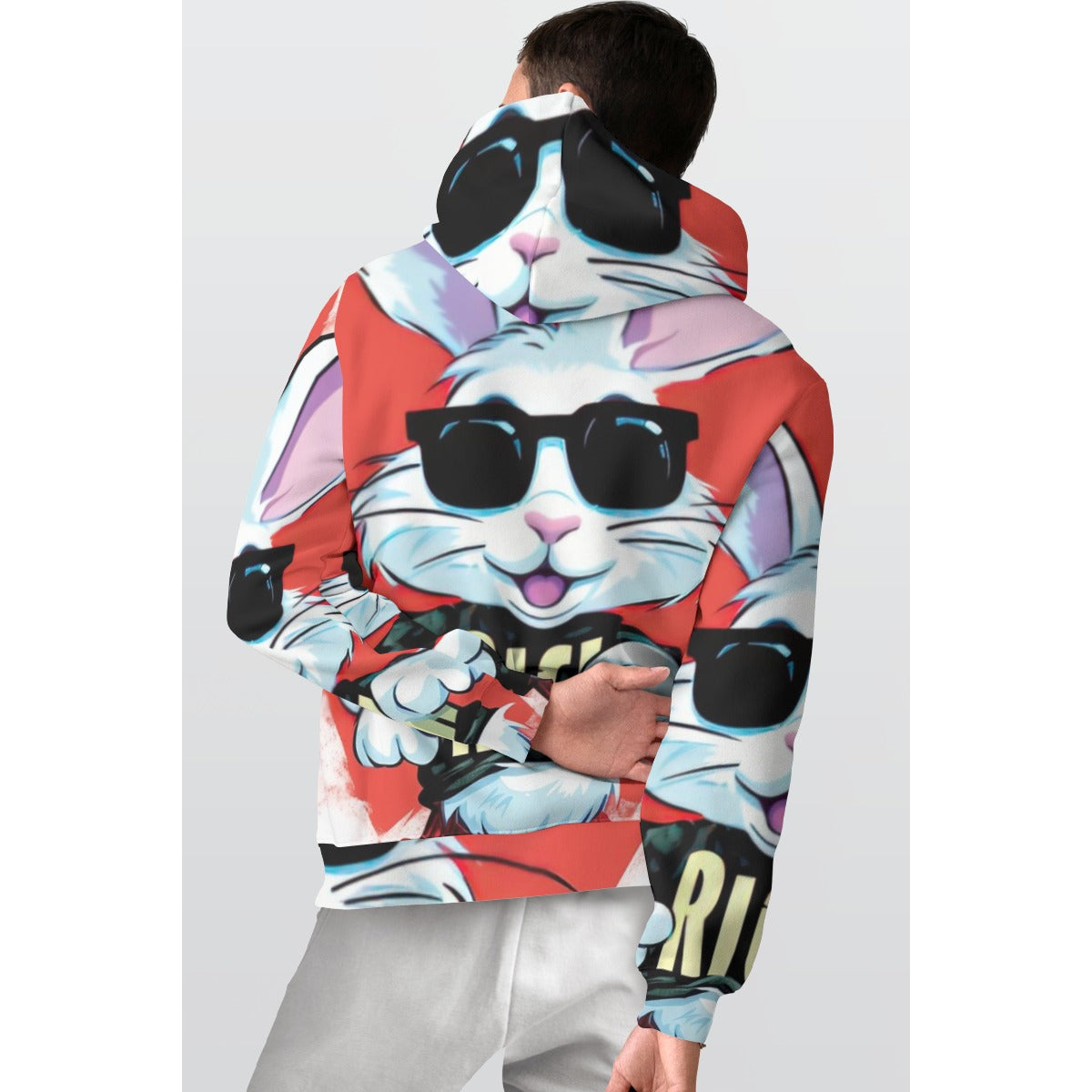 All-Over Print Men's Thicken Pullover Hoodie