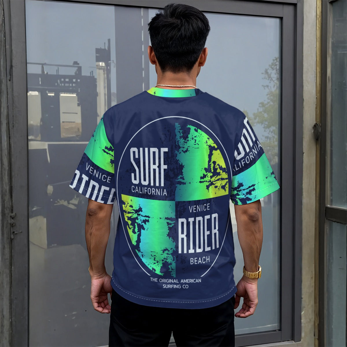 All-Over Print Unisex Drop-shoulder T-shirt|180GSM