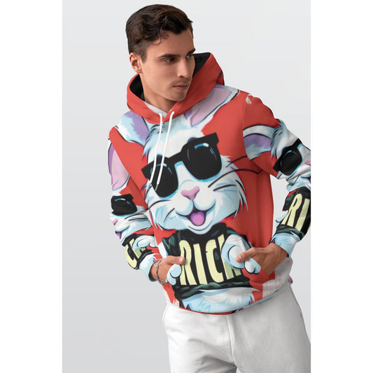All-Over Print Men's Thicken Pullover Hoodie