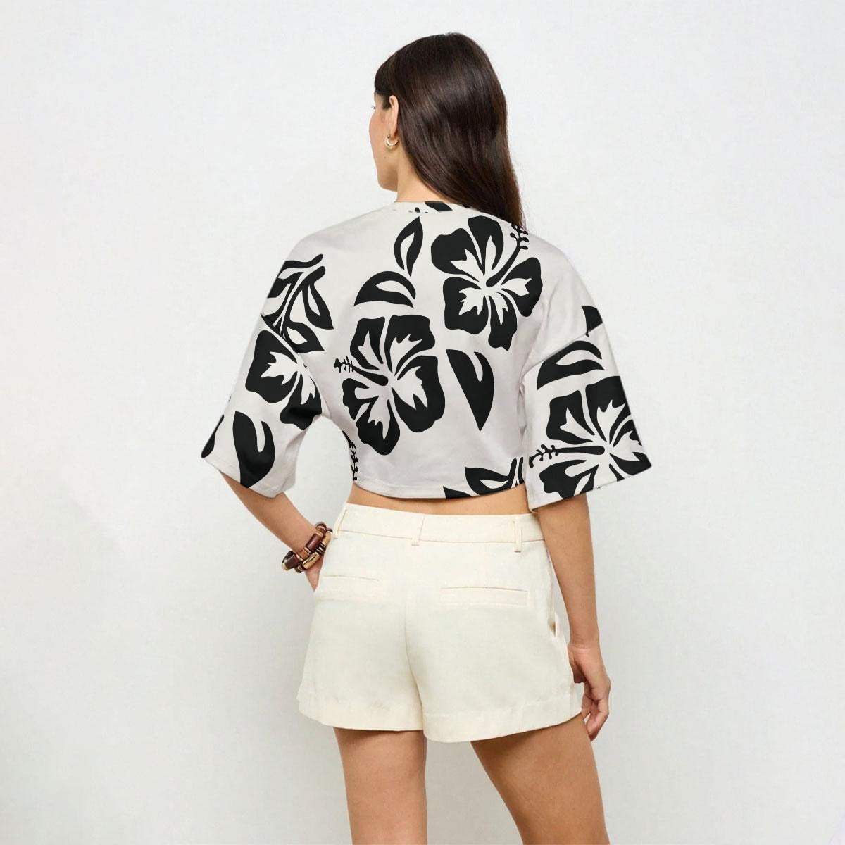 All-Over PrintWomen’s Casual Crop Top