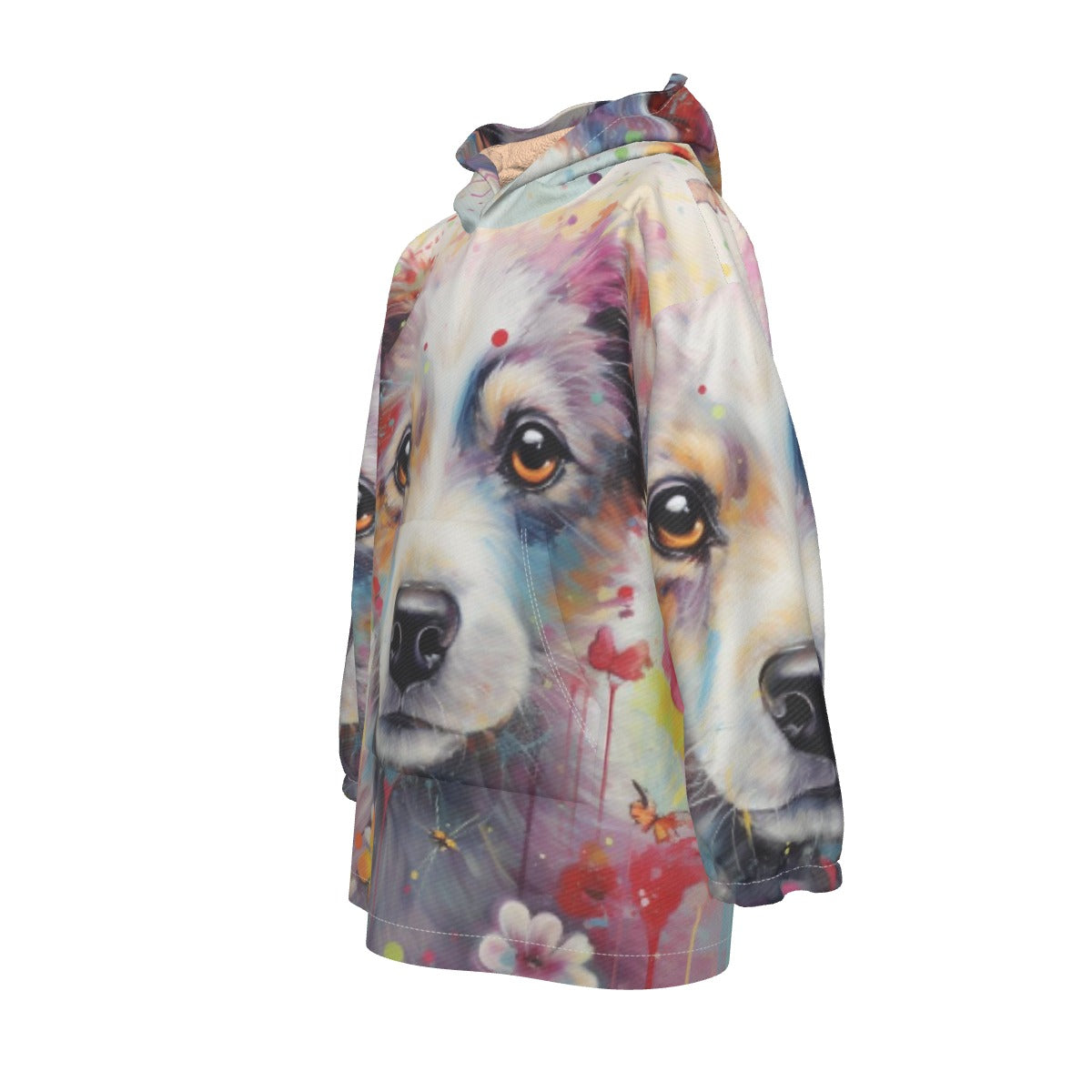 All-Over Print Kid's Sherpa Fleece Hoodie Blanket