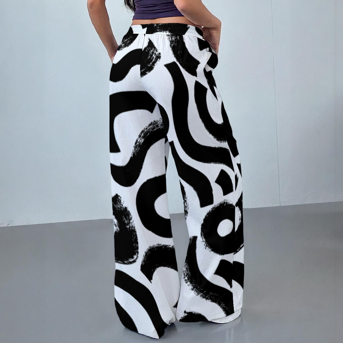 All-Over Print Women's Casual Pants|230GSM