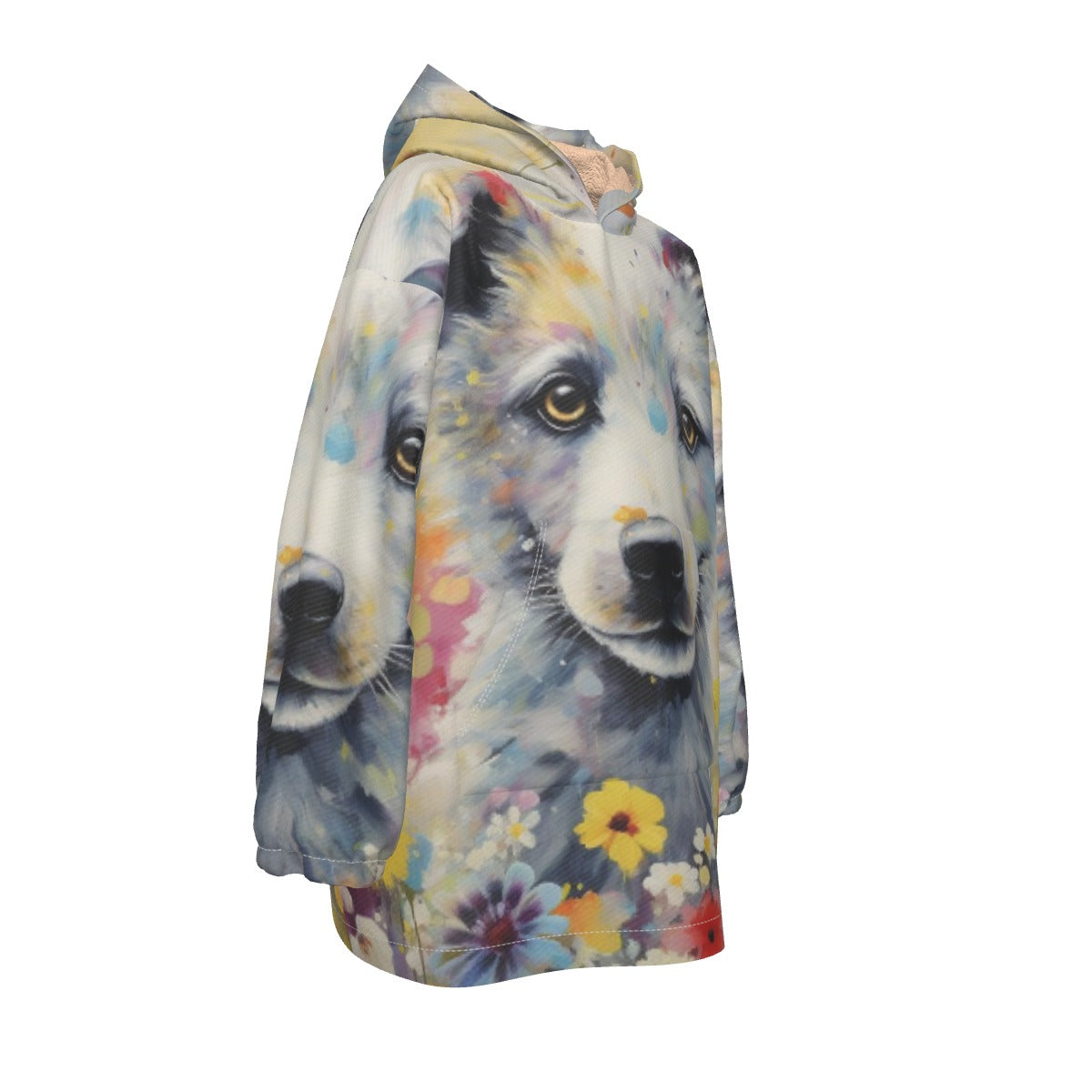 All-Over Print Kid's Sherpa Fleece Hoodie Blanket