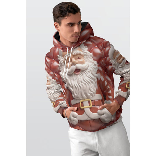 All-Over Print Men's Thicken Pullover Hoodie
