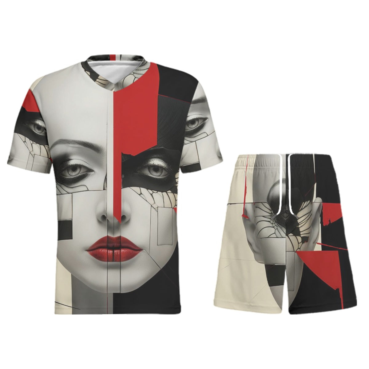 All-Over Print Children's Sports T-Shirt Set