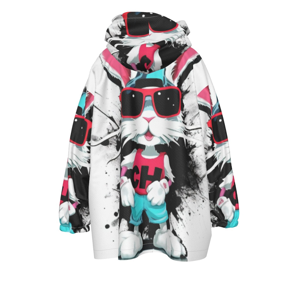 All-Over Print Kid's Sherpa Fleece Hoodie Blanket