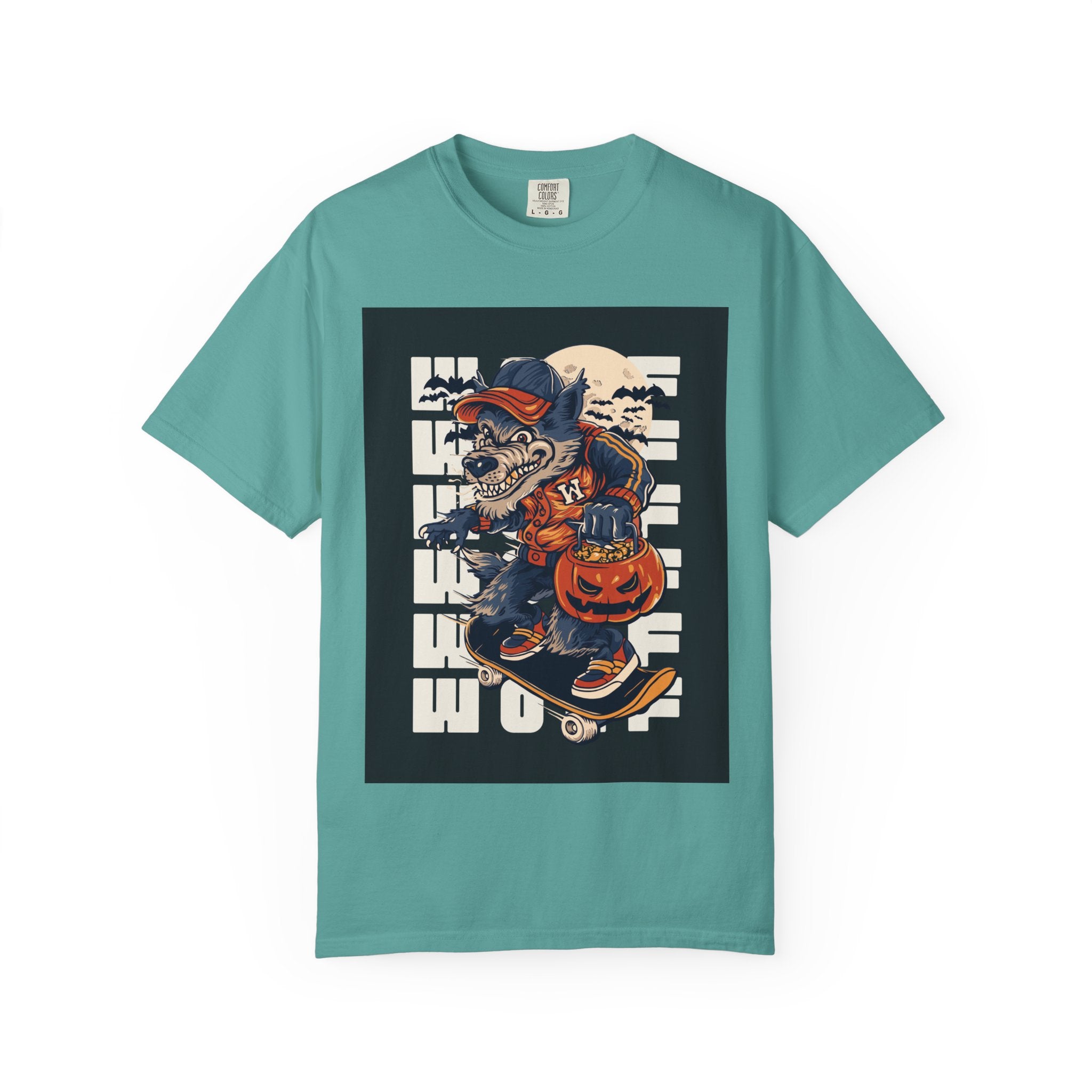 Skateboard Skeleton Halloween T-Shirt — Trick or Treat Skate Skull Tee